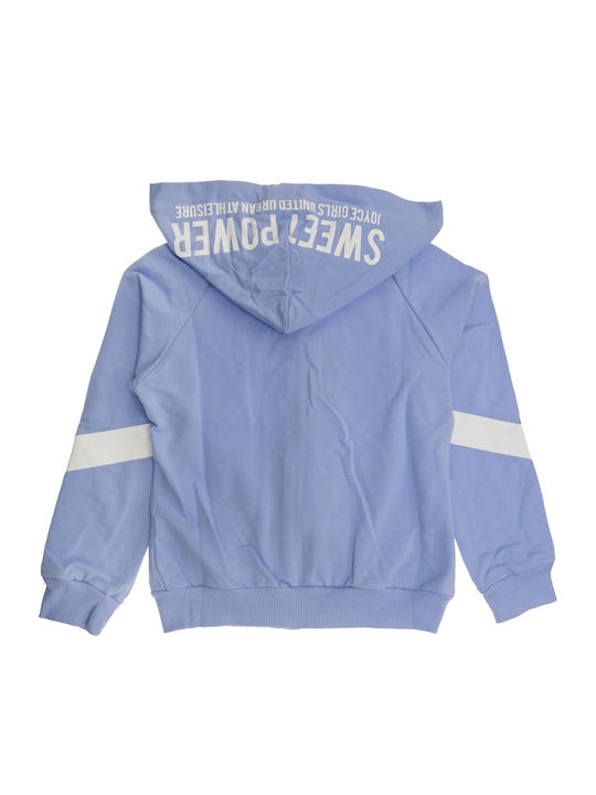 Kids Cardigan Cotton with Hood Blue Sweet Power