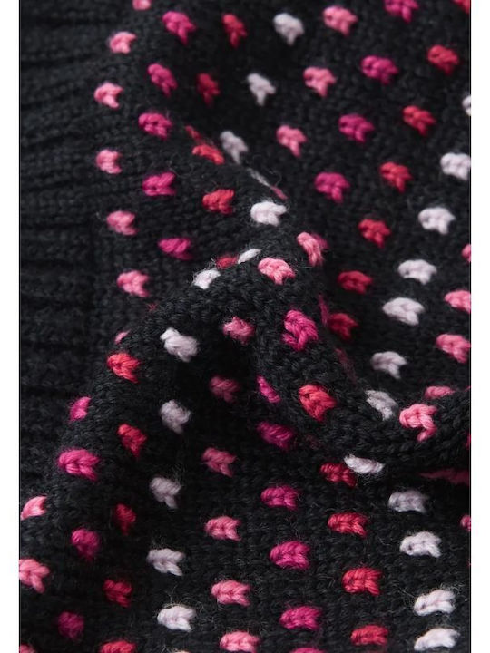 Kinder Mütze Gestrickt Schwarz