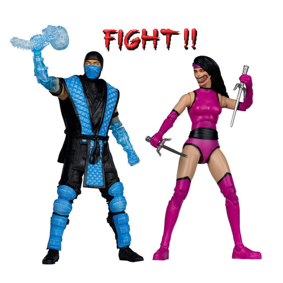 Mortal Kombat Klassics Sub-zero Vs Mileena 2-pack By Todd