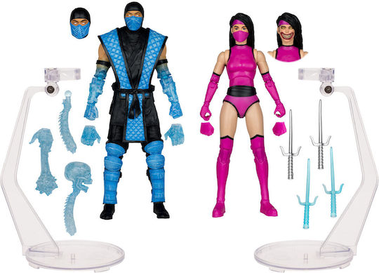 Mortal Kombat Klassics Sub-zero Vs Mileena 2-pack By Todd Mcfarlane Φιγούρες Δράσης 18cm