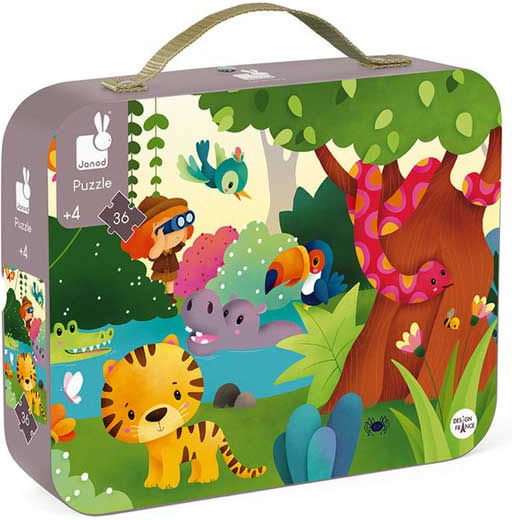 Детски Пъзел Panoramic Puzzle Jungle за 7+ години+ Години 36бр Janod