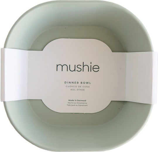 Mushie Baby Food Bowl Dinner made of Silicone Gray 2pcs