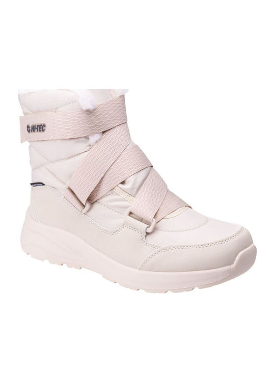 Synthetic Leather Snow Boots Pink