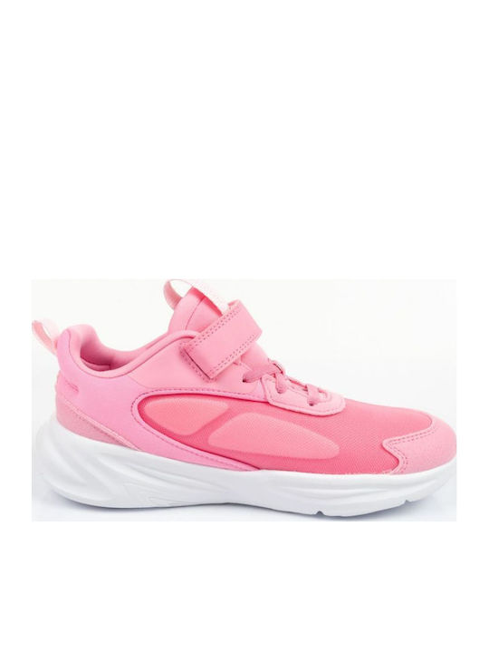 Ozelle Kids Sports Shoes Running with Hoop & Loop Closure Bliss Pink / Clear Pink / Cloud White