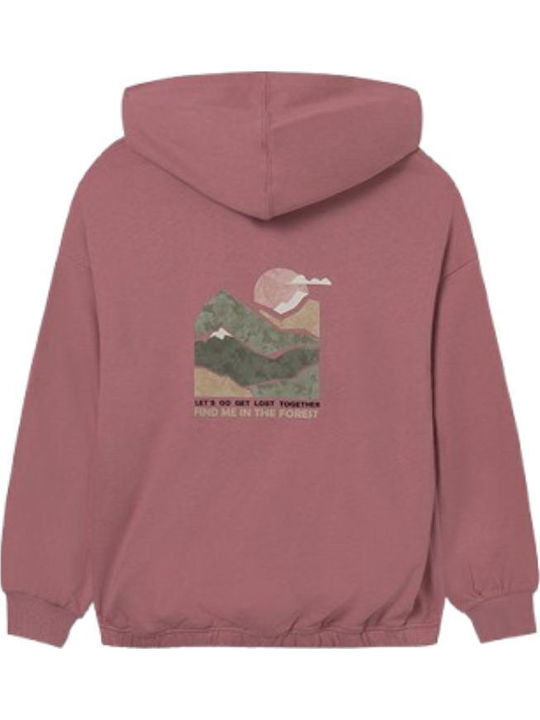 Kids Sweatshirt with Hood Pink
