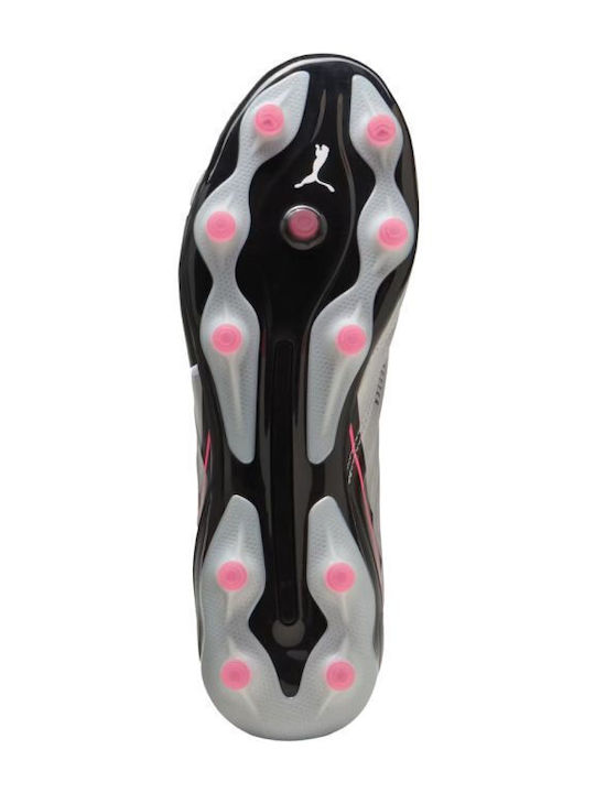 PUMA King Pro Футболни Обувки с Бутони Сребристи