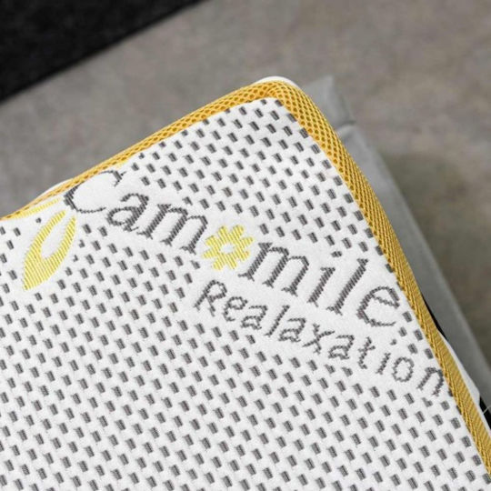 Como felt & wadding producers Mattress Topper Double Foam with Removable Cover 140x190x4cm
