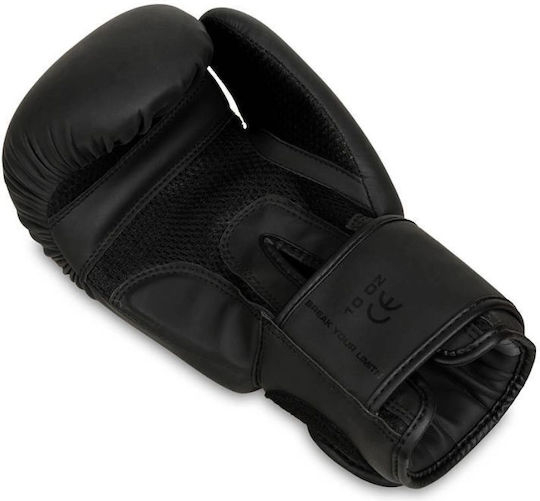 DBX Bushido Boxing Gloves made of Synthetic Leather for Match Black