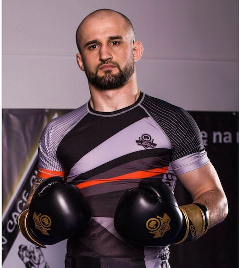 DBX Bushido Боксови Ръкавици от Синтетична Кожа за Състезание Черен