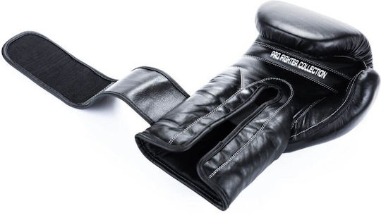 DBX Bushido Mănuși de Box din Piele pentru Competiție Negre