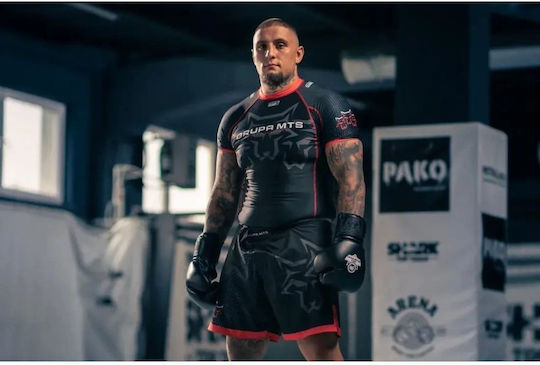 DBX Bushido Mănuși de Box din Piele pentru Competiție Negre
