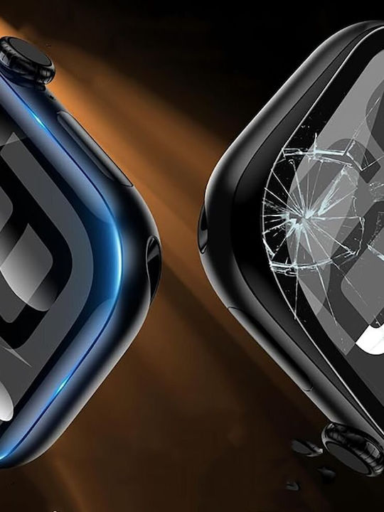 Tech-Protect Easy Set Flex+ 3er Pack Für Apple Watch 4 5 6 SE 1 2 3 44mm Schwarzes Tragbare Bildschirmschutzfolien