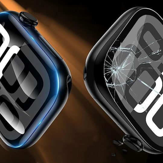 Tech-Protect Flex+ Tempered Glass pentru Apple Watch 46mm 3buc Negru