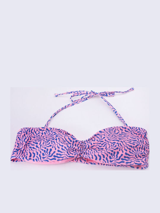 Strapless Bikini Top Purple