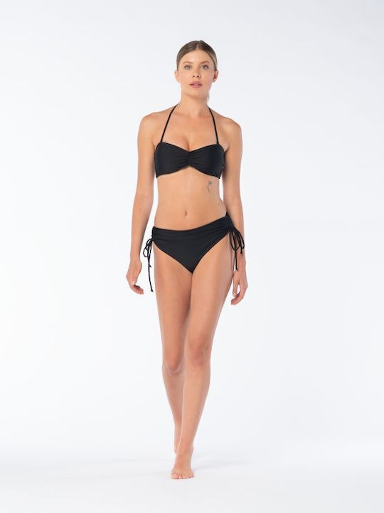 Strapless Bikini Top Μαύρο