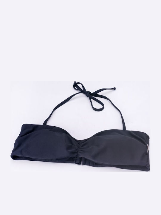 Strapless Bikini Top Μαύρο