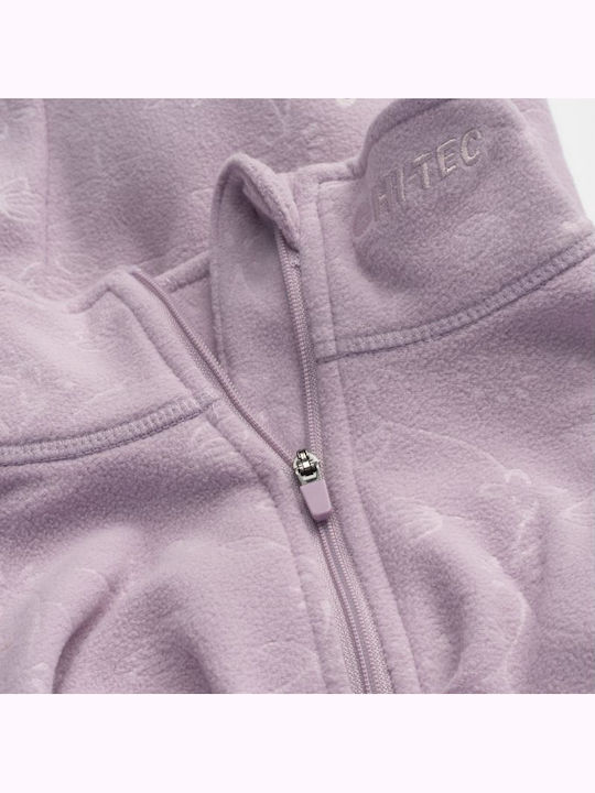 Fleece Jachetă de damă cu Fermoar în Roz Culoare
