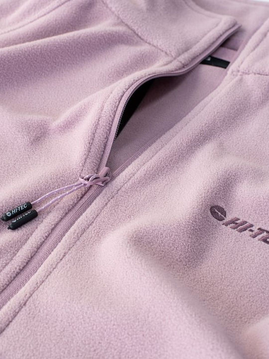 Fleece Jachetă de damă în Roz Culoare