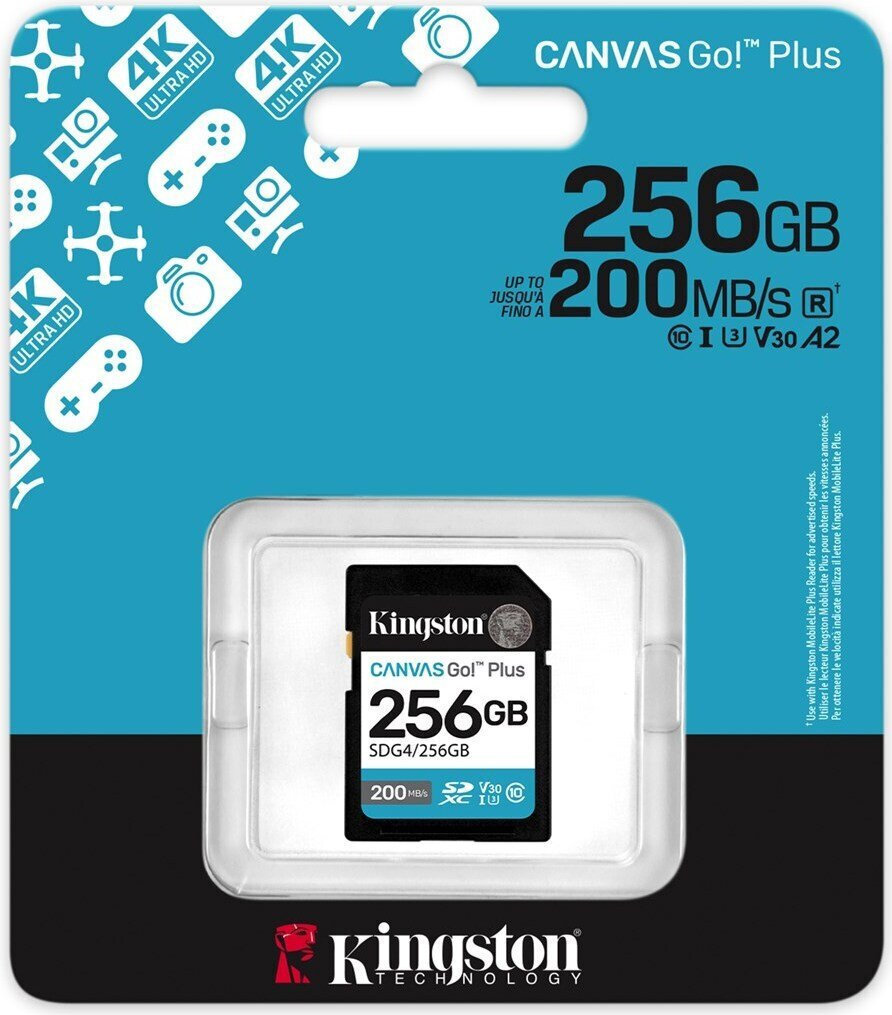 Kingston Canvas Go! SDXC 256GB U3 V30 UHS-I 90MB/s | Skroutz Romania