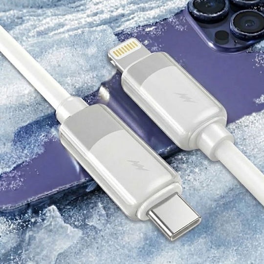 Lito Data USB-C to Lightning Cable 20W Λευκό