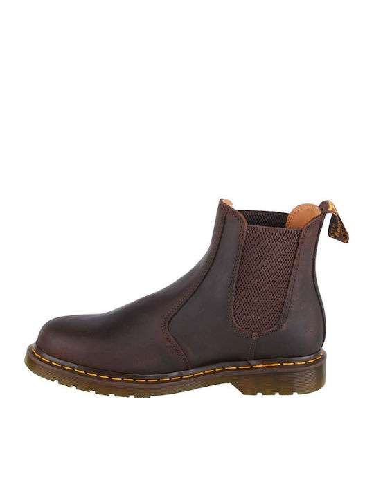2976 Ys Δερμάτινα Ανδρικά Chelsea Μποτάκια Dark Brown