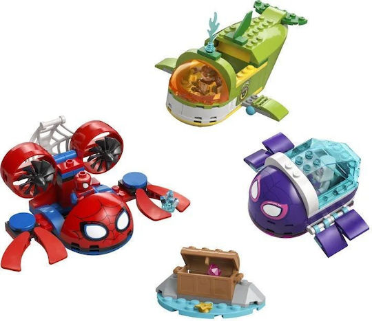 LEGO Marvel Spidey Underwater Vehicles for Ages 4+ 154 Pieces