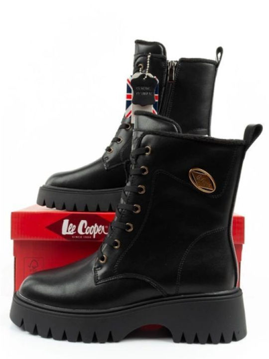 Leather Women's Ankle Boots Black