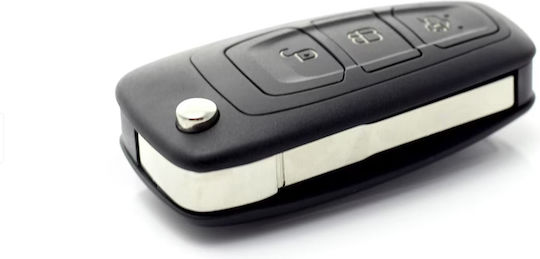 Калъф За Ключ Тип Нож Форд 3 Бутона Съвместим С Mondeo Focus S-max Galaxy C-max Transit Connect Модели 2010-2018