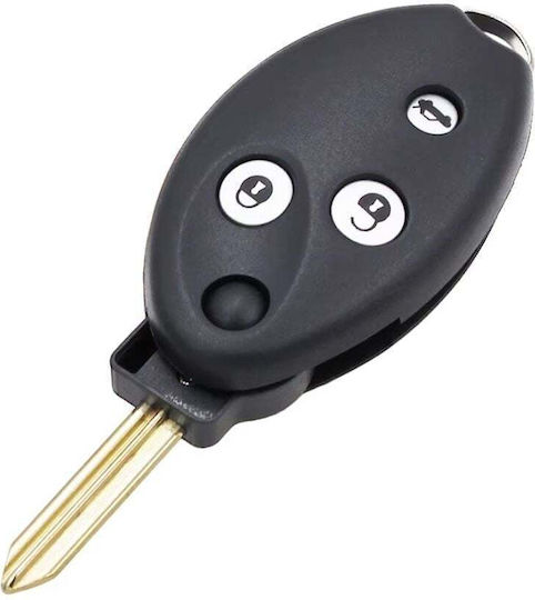 Husă Cheie Auto Compatibilă Citroen C2 C3 C4 C5 C6 C8 Xsara Berlingo Sega Picasso 3 Butoane Lamă Sx9 Neșlefuită