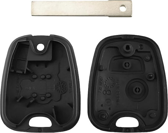 Husă Pentru Chei Auto 2 Butoane Compatibilă Toyota Aygo Peugeot 107 Citroen C1