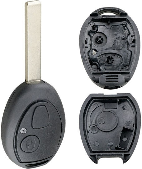 Husă Pentru Chei Auto Compatibilă Land Rover Discovery Rover 75 Mini Cooper Bmw Z3 Z4 X3 X5 E46 E39 2 Butoane Hu92