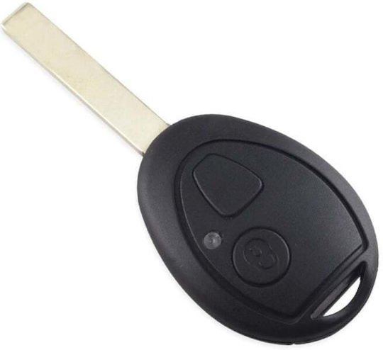 Husă Pentru Chei Auto Compatibilă Land Rover Discovery Rover 75 Mini Cooper Bmw Z3 Z4 X3 X5 E46 E39 2 Butoane Hu92