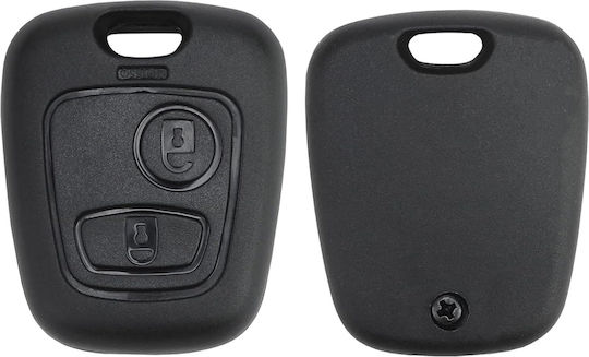 Husă Pentru Chei Auto 2 Butoane Compatibilă Toyota Aygo Peugeot 107 Citroen C1
