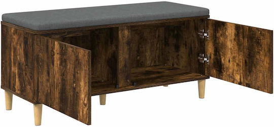 Entry Furniture with Bench Smoked Oak 60x38x46cm