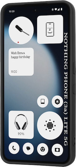 Techsuit Softflex Umschlag Rückseite Silikon Schwarz (Nichts Phone (3a) Lite)