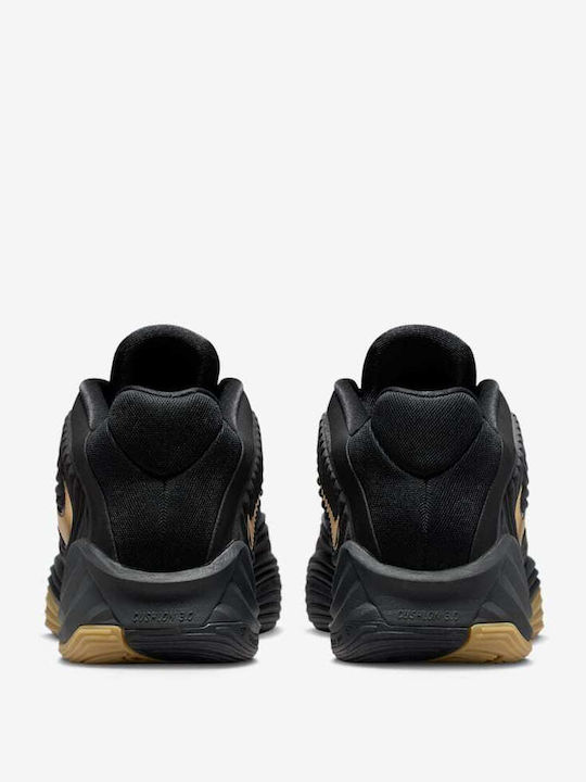 Giannis Freak 7 High Basketball Shoes Black / Off Noir / Gum Light Brown / Metallic Gold