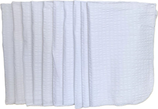 Set 10 Prosoape De Curățenie Kotonia Home Hotel 100% Bumbac Creponat Ranforce 30x50 Cm