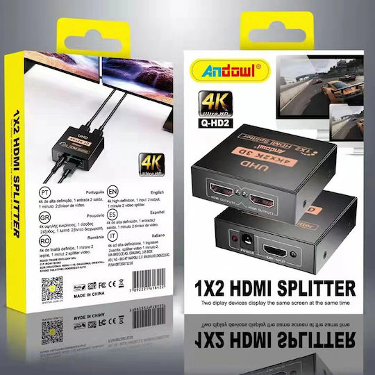 Andowl HDMI Сплитер Q-HD2