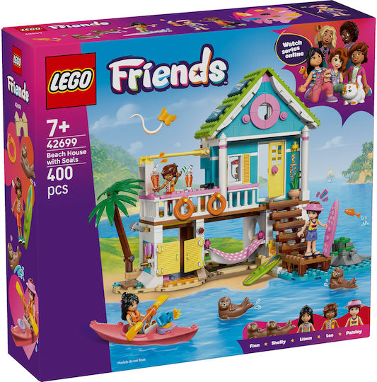 LEGO Friends Beach House with Seals for 7+ Years 400 Pieces