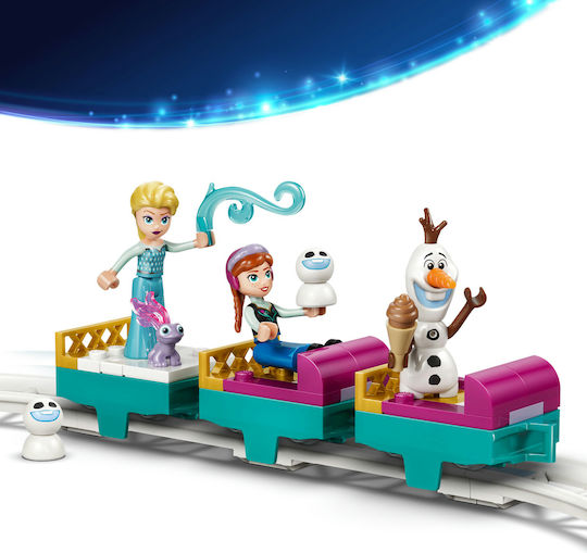 LEGO Disney Леденият Замък на Елза и Приключение със Снежна Шейна за 4+ Години 216 Бройки