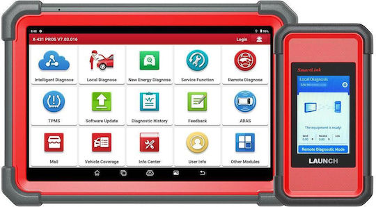 Tester Auto Profesional Launch X431 Pro 5 Smart Link Ecran 10.1 Inch Android 10.0 4gb Ram + 64gb Stocare Codare Ecu Control Bidirecțional Diagnoză Multimarcă 39+ Funcții Speciale Adas Canfd Doip Baterie 7000 Mah