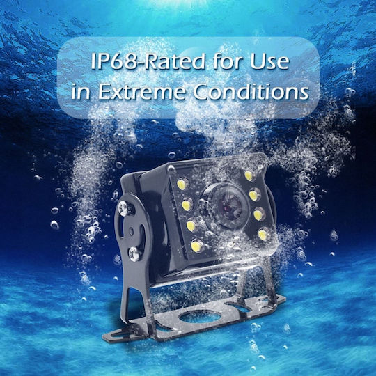 Professionelle Rückfahrkamera Ahd 8 Ir LEDs 170° Winkel Wasserdicht Vandalensicher Ip67
