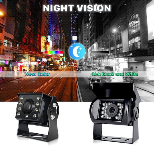 Professionelle Rückfahrkamera Ahd 8 Ir LEDs 170° Winkel Wasserdicht Vandalensicher Ip67