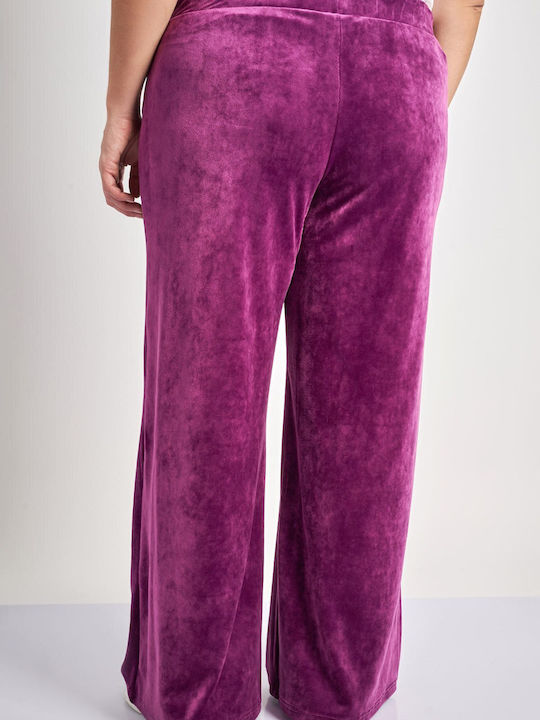 Femei Din material textil Pantaloni Violet