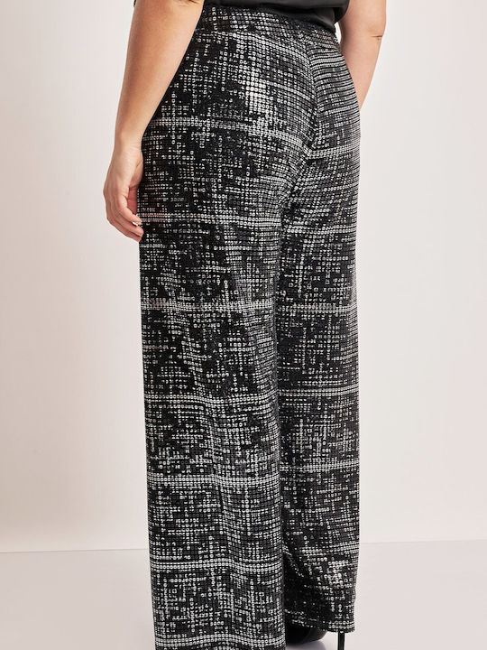 Femei Din material textil Pantaloni cu elastic Neagră cu Paiete