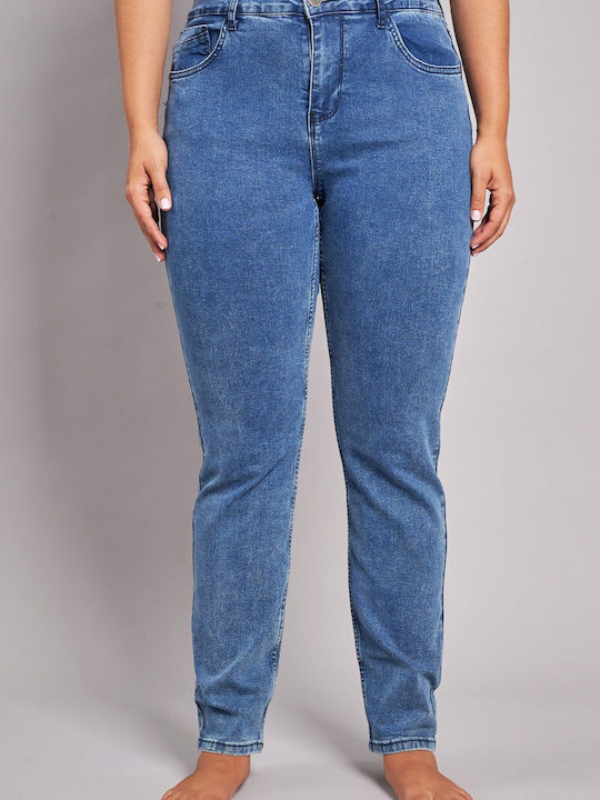 Blugi de damă cu croială slim Blue