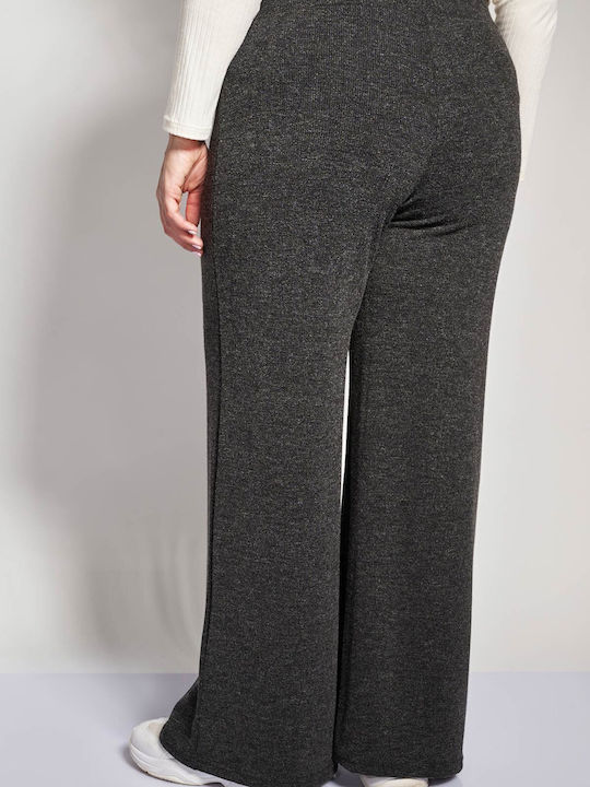 Femei Talie înaltă Din material textil Pantaloni Gri