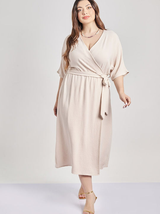 Rochii De Vară Pentru Femei Midi Rochie Wrap-Around Washed