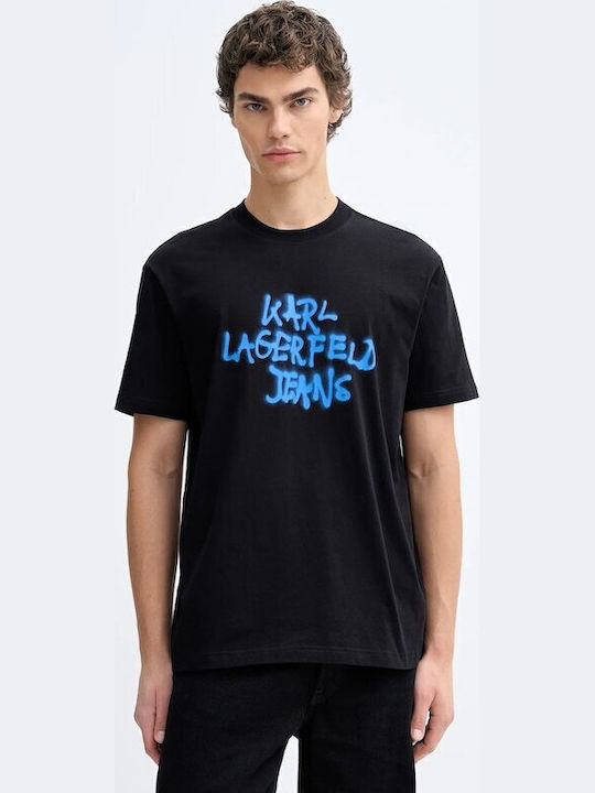 T-shirt Black-blue
