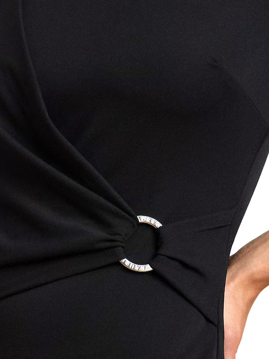 Midi Abendkleid Schwarz